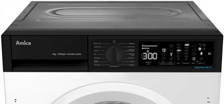 AMICA Pralka do zabudowy WABIC812ALiSTO