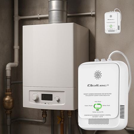  Certyfikowany bezprzewodowy Czujnik tlenku węgla (czadu) | detektor CO | alarm 85dB | LED