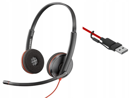 POLY Słuchawki Blackwire 3220 USB-A/C 8X228A6