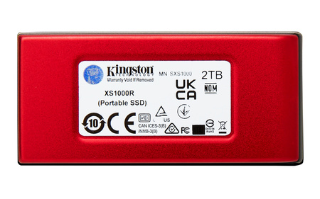 Dysk SSD XS1000R 2TB USB3.2 Gen2.2 Zewnętrzny Red