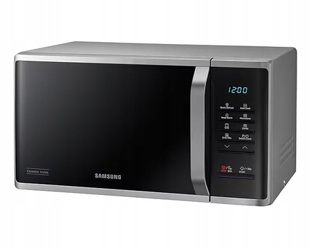 SAMSUNG Kuchenka mikrofalowa z grillem MG23K3523AS