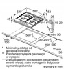 Płyta gazowa BOSCH PCH6A5I90 Flame Select WOK