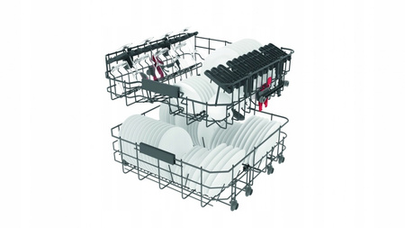 Zmywarka do zabudowy 60 WHIRLPOOL WIC3C26F NaturalDry 6zmysł MultiZone