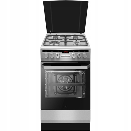 Kuchnia gazowo-elektryczna Amica 58GEH3.31HZpTaDA(Xx) PIZZA WOK 65l 50cm