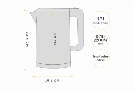 Czajnik elektryczny Kernau KSK 176 WH