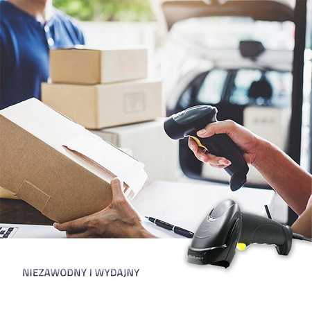 Laserowy czytnik kodów kreskowych 1D | USB |