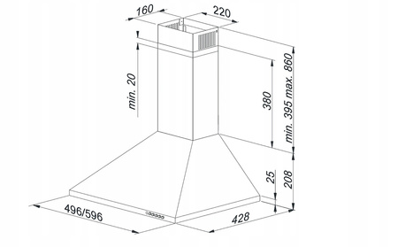Okap kominowy Kernau KCH 1152.1 W