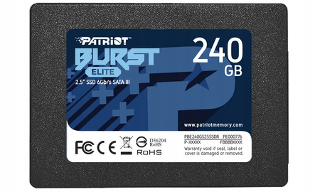 Dysk SSD 240GB Burst Elite 450/320MB/s SATA III 2