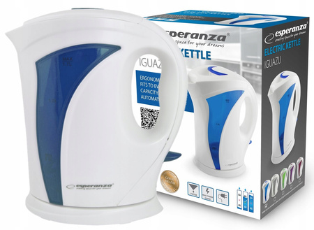CZAJNIK ELEKTRYCZNY IGUAZU 1.7L BIAŁO-NIEBIESKI