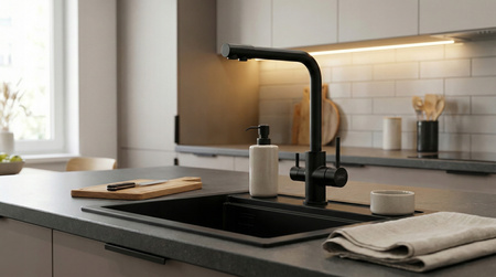 BATERIA TRÓJDROŻNA ACTEA KWT 46 MATT BLACK KERNAU