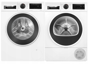 Zestaw Bosch Pralka WGG242ZGPL EcoSilence + Suszarka WQG233DFPL 9/8 kg