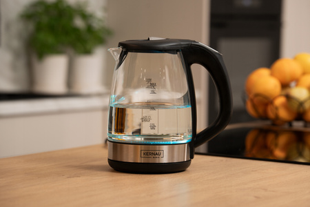 Czajnik elektryczny Kernau MOCNY 2200W 1,7L Regulacja temperatury Szklany