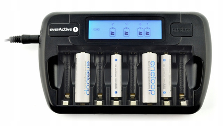 EVERACTIVE Ładowarka akumulatorowa NC-800 do 8