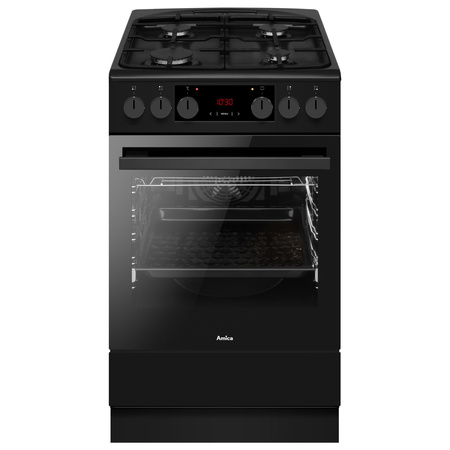 AMICA Kuchnia gazowo-elektr. 523GEH3.33HZpTsDpAF(BmV) PIZZA 50cm antracyt