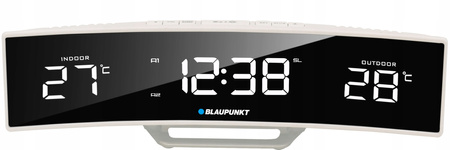 BLAUPUNKT Radiobudzik CR12WH FM Alarm Temperatura