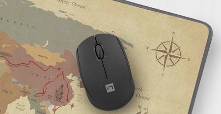 NATEC Mysz bezprzewodowa Stork 1600 DPI USB Czarna