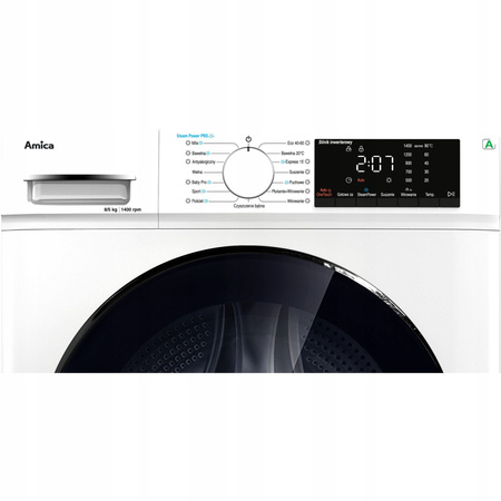 Pralko-suszarka Amica A1WDS8514DLiStH 8/5kg SteamPower Pro Slim