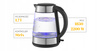 Czajnik elektryczny Kernau KSK 179 G 2200 W 1,7 l SZKLANY