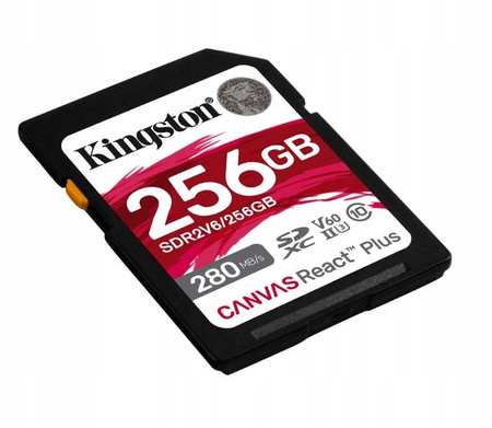 Karta pamięci SD 256GB React Plus 280/150/MB/s U3