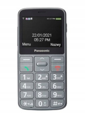 PANASONIC Telefon dla seniora KX-TU160 szary