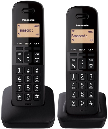 PANASONIC Telefon KX-TGB612 Dect Duo czarny