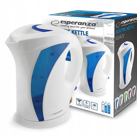 CZAJNIK ELEKTRYCZNY IGUAZU 1.7L BIAŁO-NIEBIESKI