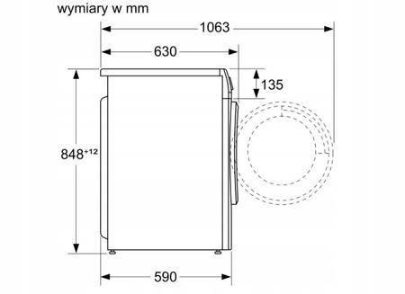 Pralko-suszarka BOSCH WNA13401PL