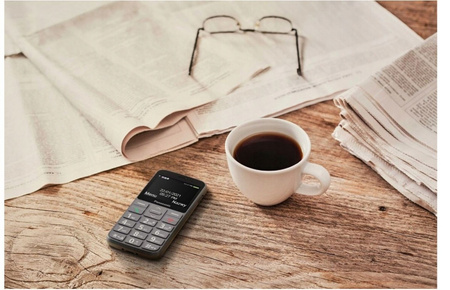 PANASONIC Telefon dla seniora KX-TU160 szary