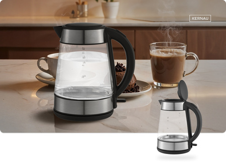 Czajnik elektryczny Kernau KSK 179 G 2200 W 1,7 l SZKLANY