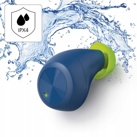 HAMA Słuchawki dokanałowe Spirit chop Niebieskie