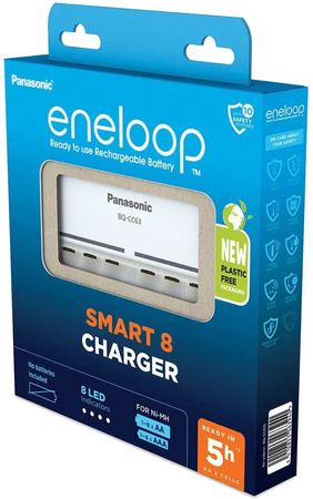 PANASONIC Eneloop ładowarka BQCC63 na 8 szt. bez