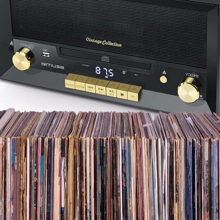 MIKROWIEŻA Z GRAMOFONEM MUSE MT-112 W