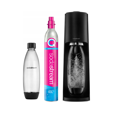 Saturator do wody SodaStream Terra czarny + butelka Fuse 1l + gaz