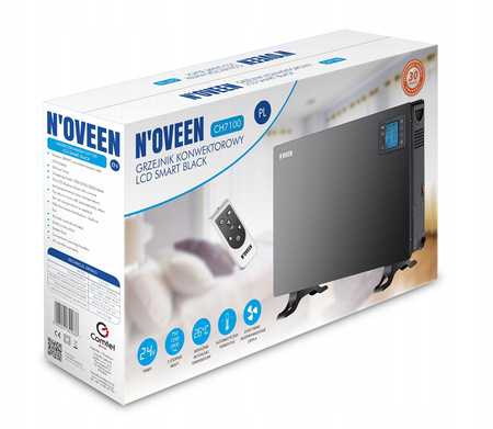 Grzejnik konwektorowy NOVEEN  CH7100 LCD Smart Czarny