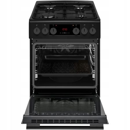 AMICA Kuchnia gazowo-elektr. 523GEH3.33HZpTsDpAF(BmV) PIZZA 50cm antracyt