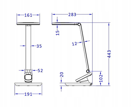 MAXCOM Lampa biurkowa LED ML 5100 Artis Biała