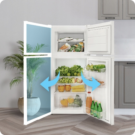 Lodówka wolnostojąca Kernau KFRT 12152.2 W KlasaE 123x54