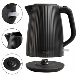 Czajnik elektryczny Kernau Basic BKSK 181 BK 2200W 1,7L STRIX styl loft