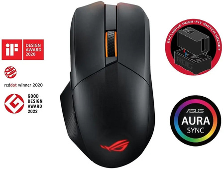 Mysz ROG Chakram X Origin 36000/AURA/RF/BT/Wired