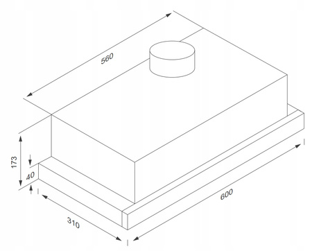 Okap teleskopowy KERNAU KTH 10.161.1 X