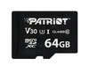 PATRIOT Karta MicroSDHC 64GB VX V30 C10 UHS-I U3