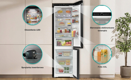 Lodówka do obudowania GORENJE NRB620E6BX4WFE 203cm Big Volume 413L