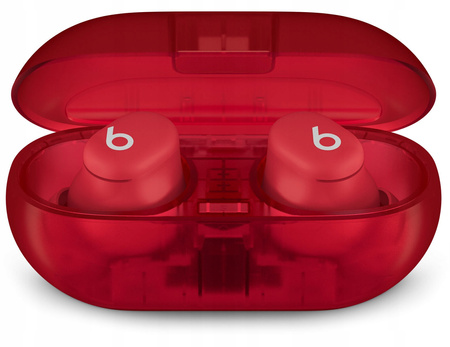 Słuchawki Beats Solo Buds przezroczysta czerwień