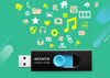 ADATA Pendrive UV220 64GB USB2.0 Czarno-niebieski
