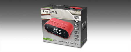 Radiobudzik Muse M-10 RED FM