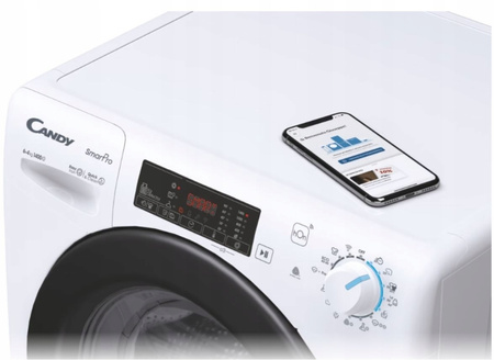 CANDY Pralko-suszarka CSHW4645TWB3/1-S SLIM 45CM