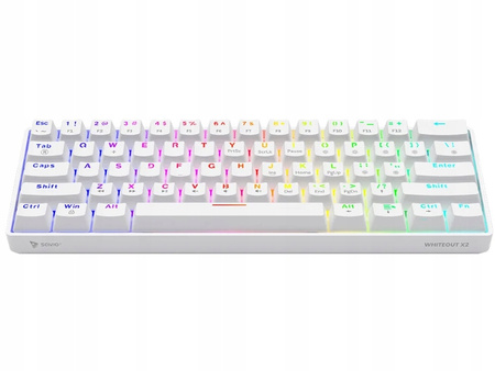 Klawiatura mechaniczna Whiteout X2, Blue Outemu,
