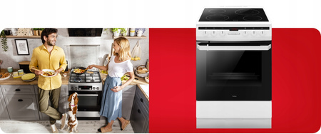 AMICA Kuchnia ceramiczna 618CE3.332HTaQW 60cm