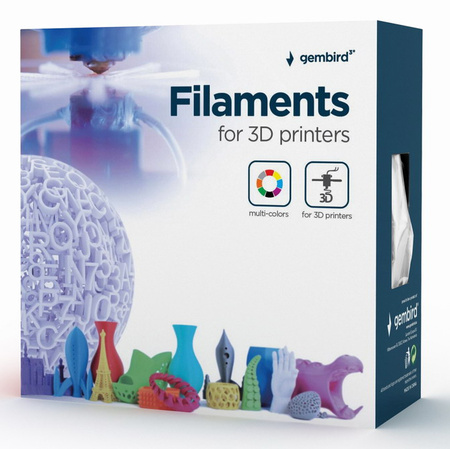 GEMBIRD Filament drukarki 3D PETG/1.75mm/1kg/szary