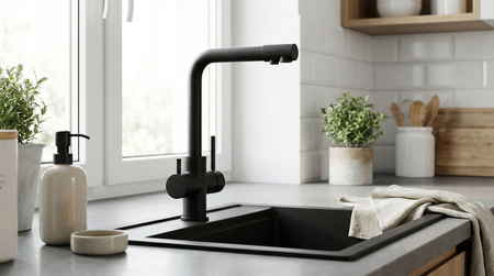 BATERIA TRÓJDROŻNA ACTEA KWT 46 MATT BLACK KERNAU